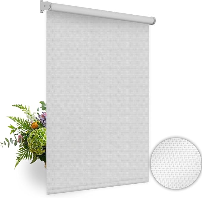 HILADUO Customized Solar Screen Roller Shade Blinds - Image 3