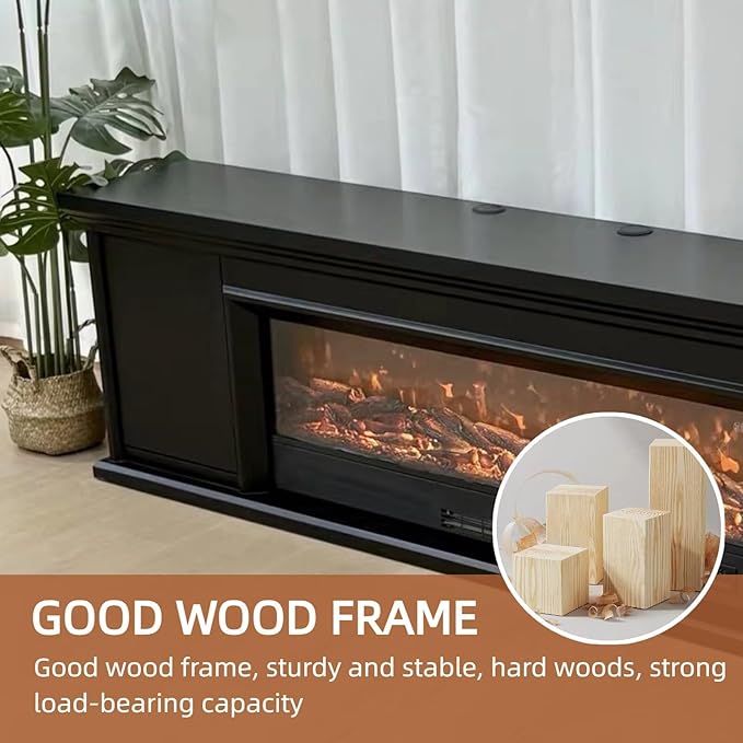 Freestanding Electric Fireplace Heater - Image 5
