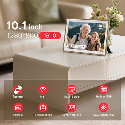 Frameo 10.1" Digital Picture Frame, Smart WiFi Digital Photo Frame - Image 7