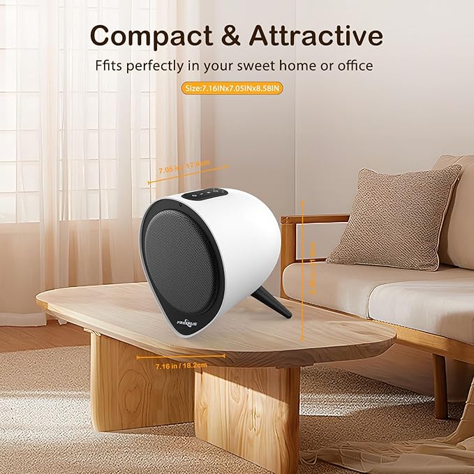 Small Ceramic Heaters for Indoor Use, 1500W PTC Electric Heating - Image 6