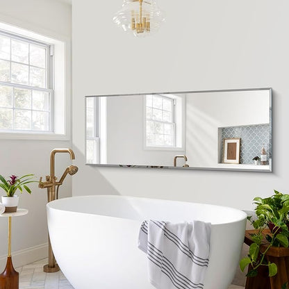 CILIBER Beveled Mirror, 24x60 Large Frameless Beveled Bathroom Mirrors - Image 3