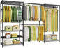 Ulif E1 Heavy Duty Closet Garment Rack, 6 Tiers Adjustable Metal Freestanding by Ulif