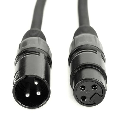 MFL. 6.6 ft Flexible DMX Cable 3 Pin Signal XLR Male to Female Cable Wire - Image 2