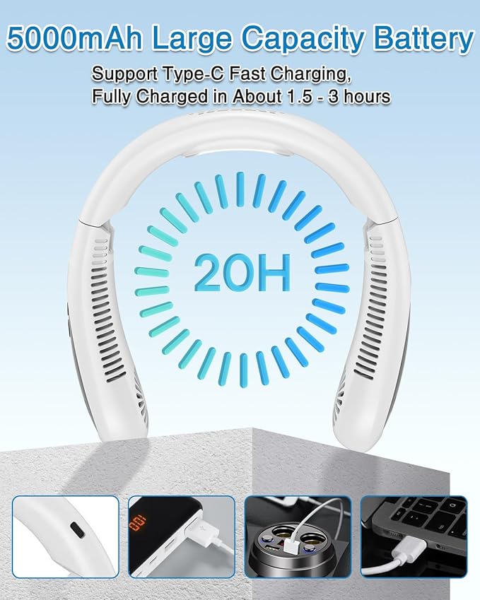 GAITIR Neck Air Conditioner, Portable Neck Fan - Image 4