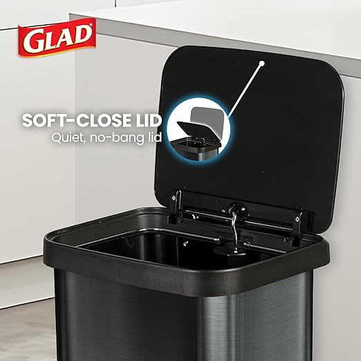 Glad Stainless Steel Step Trash Can - Image 4
