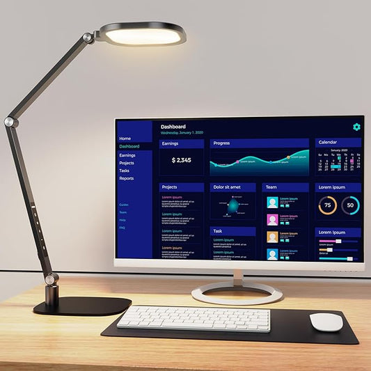 LitONES LED Desk Lamp for Home Office, Eye-Caring Modern Desk Light, 3 Color by LitONES