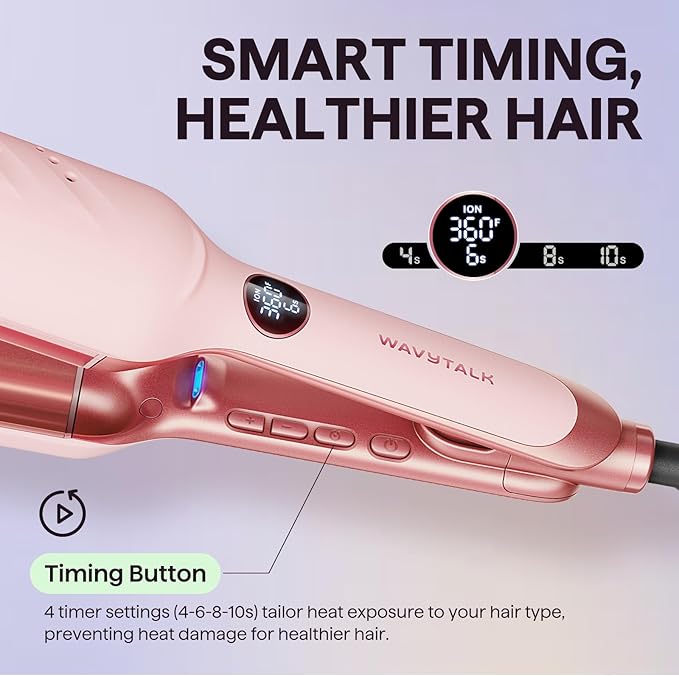 Wavytalk Power Wave Hair Crimper, Curling Iron Hair Crimper Waver, Ventilation - Image 6