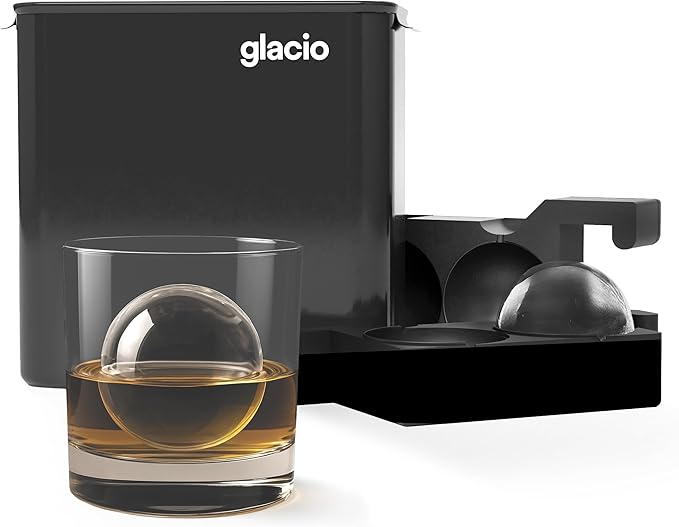 Clear Ice Maker Set – Crystal Clear Ice Ball & Cube Molds by glacio