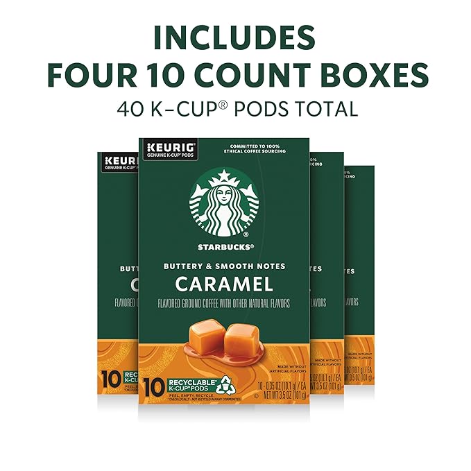 Starbucks K-Cup Coffee Pods, Flavored Hot or Iced Coffee, 40 Keurig Pods - Image 2