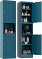 2-Door Metal Storage Cabinet, Tall Slim Pantry Organizer by YAUWOHFactoryOutletsColorfulMetalFurniture