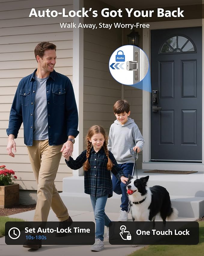 Philips Wi-Fi Smart Lock with Handles, WiFi Keyless Entry Front Door Lock Set - Image 7