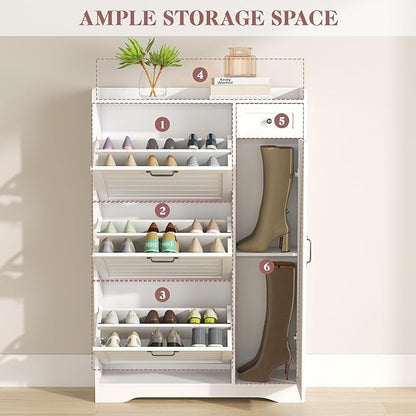 Narrow Shoe Storage Cabinet - Image 7