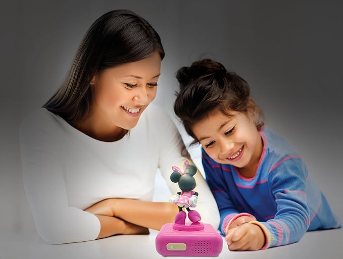 LEXiBOOK, Disney Minnie, Minnie Nightlight Alarm Clock, Sounds and Melodies - Image 4