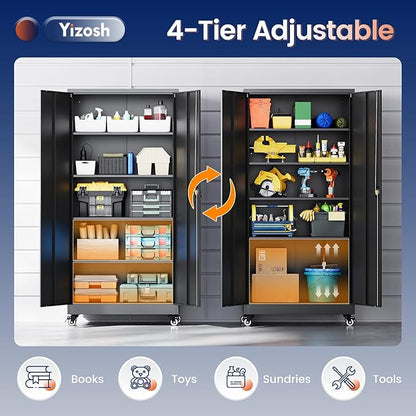Yizosh Metal Garage Storage Cabinet - Image 5