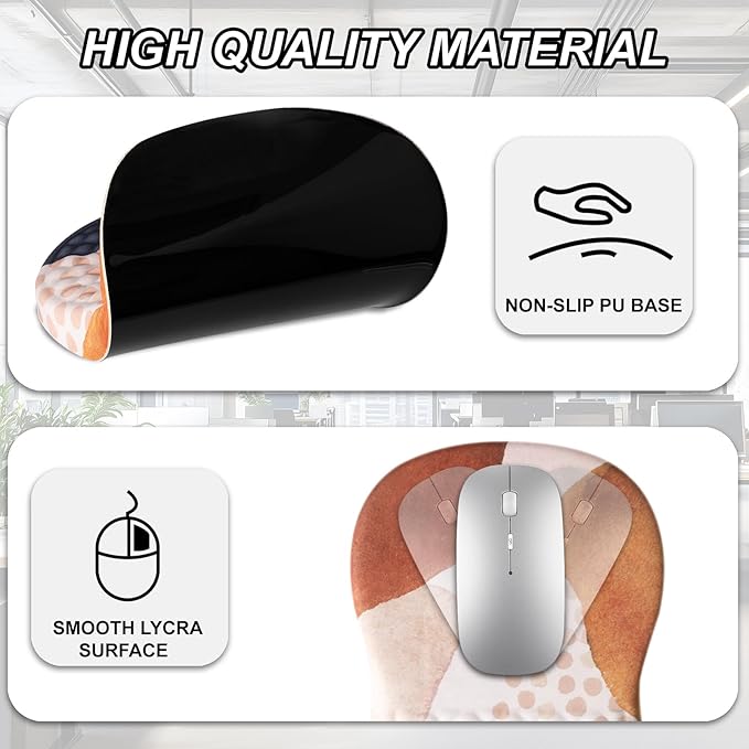 Ergonomic Mouse Pad Wrist Support and Keyboard Wrist Rest, Computer Carpal - Image 6