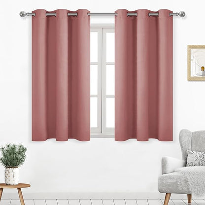 DWCN Room Darkening Curtains for Living Room, Solid Thermal Privacy Protection by DWCN