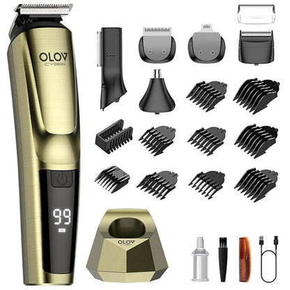 OLOV CYBER Beard Trimmer for Men, 17-in-1 Mens Grooming Kit by Unknown