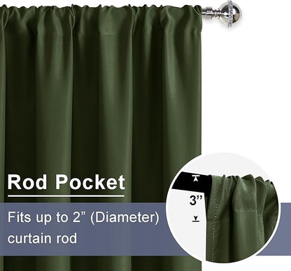 JIUZHEN Blackout Curtains for Bedroom - Image 5