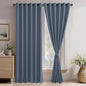 JIUZHEN Dusty Blue Blackout Curtains by JIUZHEN