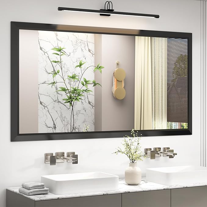 SMIROR Matte Black Bathroom Mirror by SMIROR
