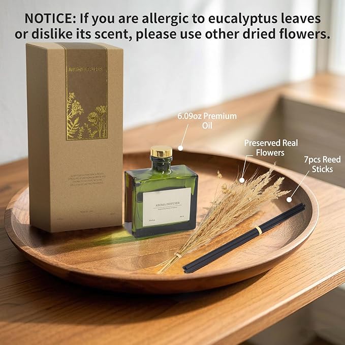 Reed Diffuser, 6.09 oz Citrus Grove Scent Diffuser - Image 6