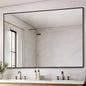 Black Bathroom Mirror for Wall, 36x48 Inch Rectangle Mirrors by DESBING