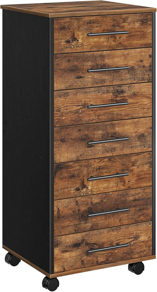 HOOBRO 7-Drawer File Cabinet, Wooden Office Cabinet by HOOBRO