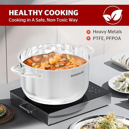 SUNHOUSE Stainless Steel Stock Pot - Image 3