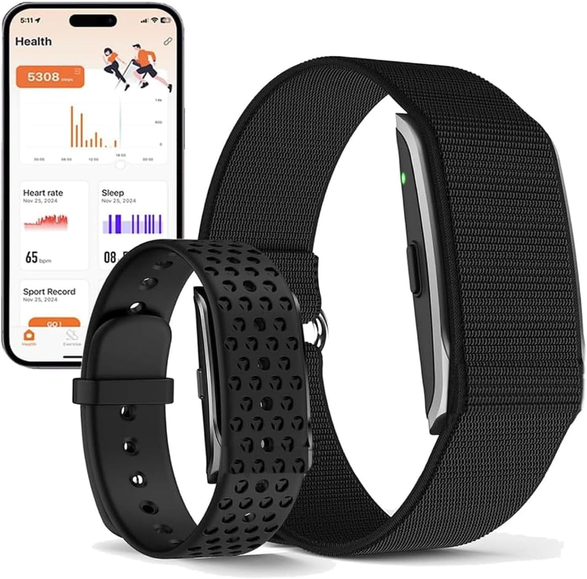 health smart bracelet, activity & fitness trackers/spo2/ heart, main product view