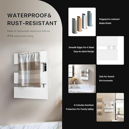 Electric Heated Towel Warmer Rack - Image 7