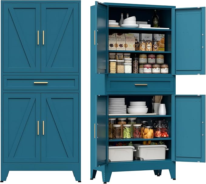 COFaR Farmhouse Storage Kitchen Pantry Cabinet by COFAR