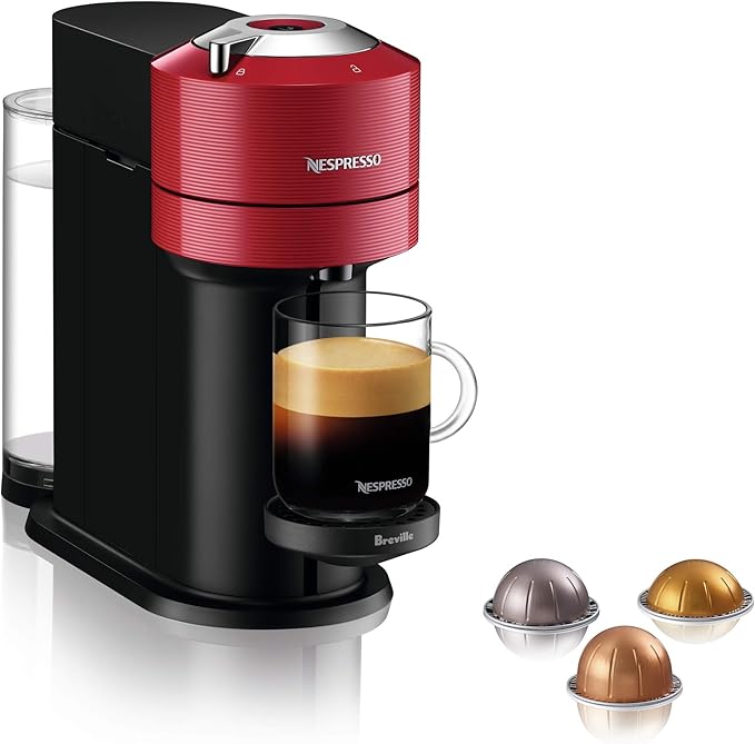 Nespresso Vertuo Next Coffee and Espresso Machine by Breville, Cherry Red - Image 2