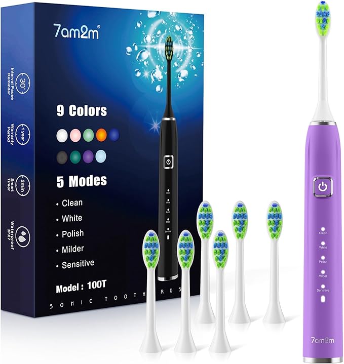 7AM2M Ultrasonic Electric Toothbrush by 7AM2M