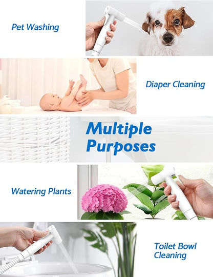 Matte White Handheld Bidet Sprayer - Image 5