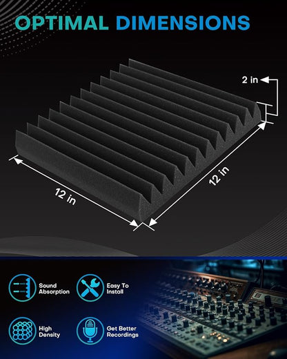36 Pack Sound Proof Foam Panels - Image 2
