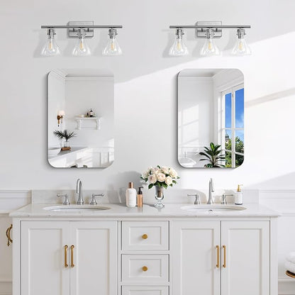 CILIBER Frameless Wall Mirror, HD Shatterproof Vanity Mirror - Image 4