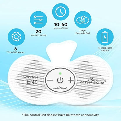 Easy@Home Rechargeable Compact Wireless TENS Unit - Image 2