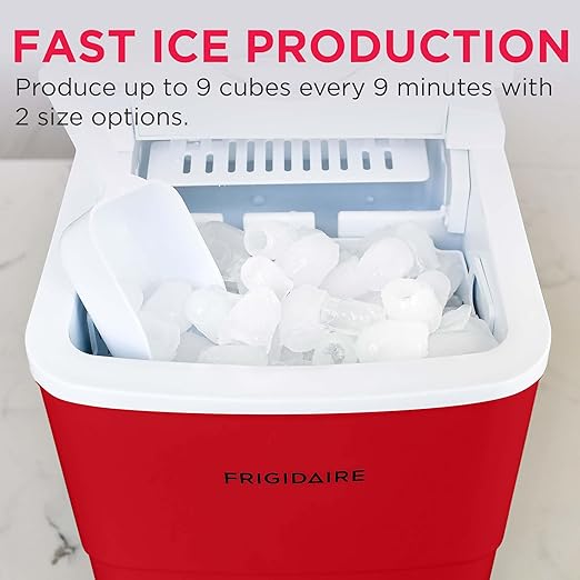Frigidaire EFIC108 Counter top Portable, 26 lb per Day Compact Ice Maker Machine - Image 4