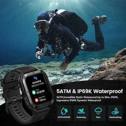 AMAZTIM Smart Watch, 60 Days Extra-Long Battery, 50M Waterproof, Rugged - Image 5