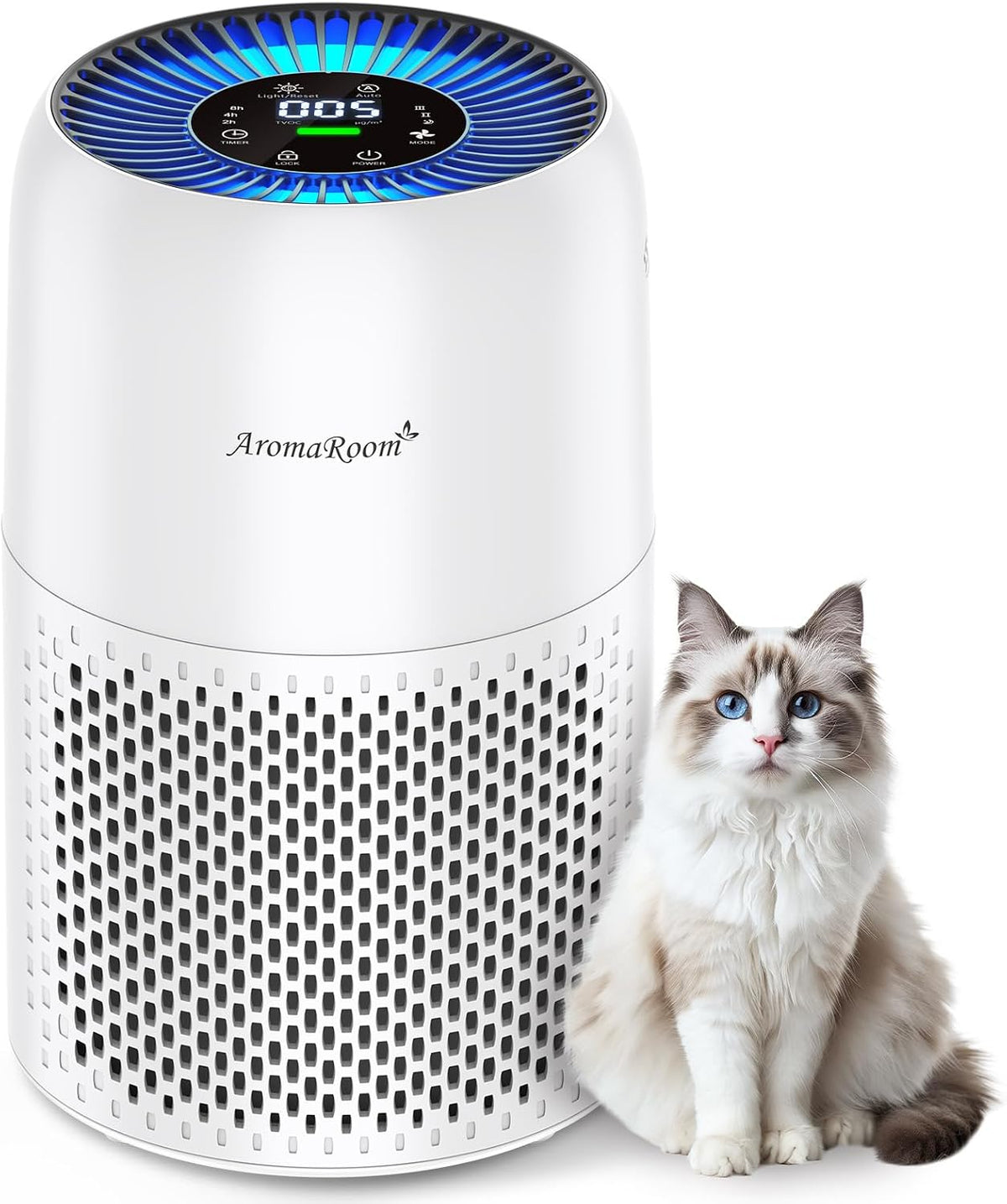 aromaroom pet air purifier with true hepa, for, main product view