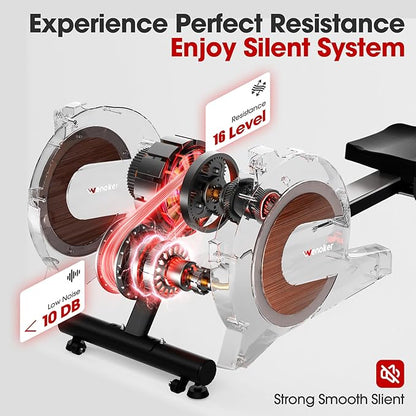 Rowing Machine for Home, Magnetic Rower Machine, 350 LB Weight Capacity - Image 4
