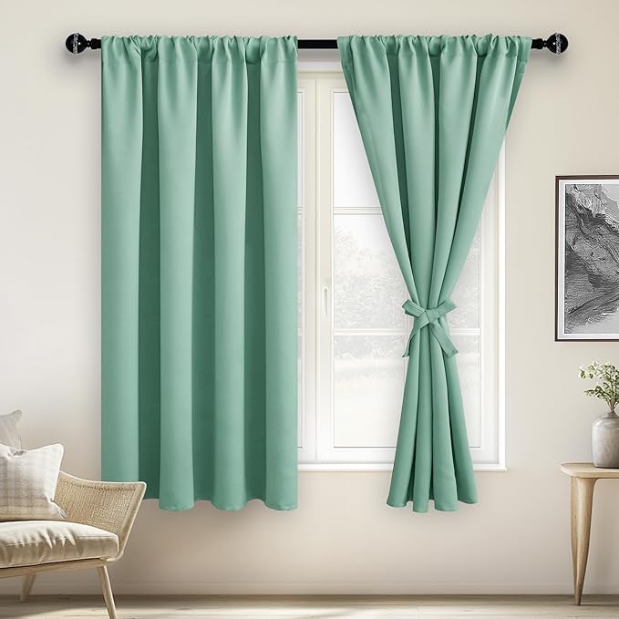 JIUZHEN Blackout Curtains for Bedroom– Thermal Insulated, Noise Reducing Room by JIUZHEN