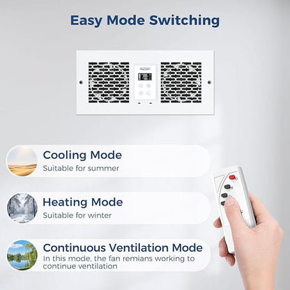 ALORAIR Room to Room Fan with Remote Control, 300CFM Through Wall Ventilation - Image 3