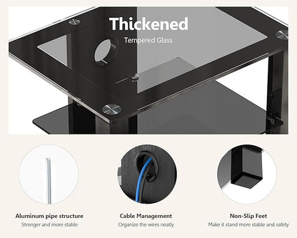 FITUEYES 4-Tier AV Media Cabinet Stand Component Cabinet, Gaming TV Stand and - Image 5