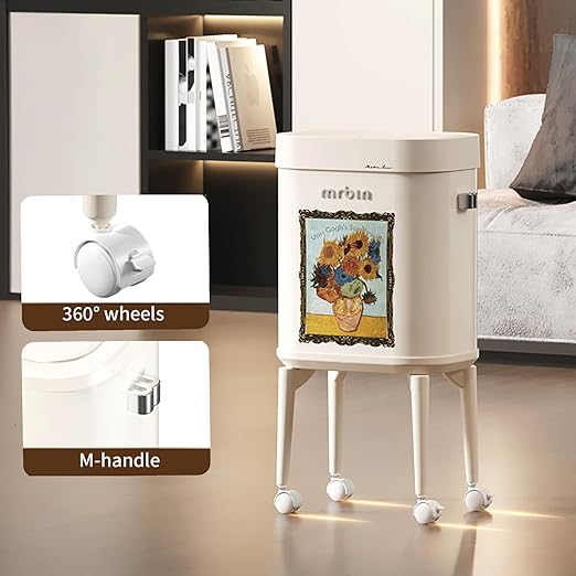 MRBIN Metal Motion Sensor Kitchen Trash Can - Image 4