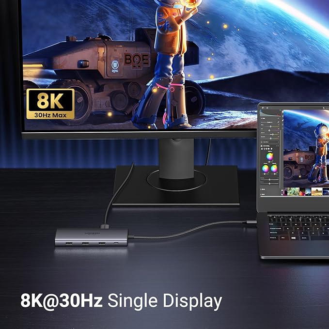 UGREEN Docking Station 10 in 1 Revodok Pro 210 USB C Dock Dual HDMI 4K@60Hz - Image 5