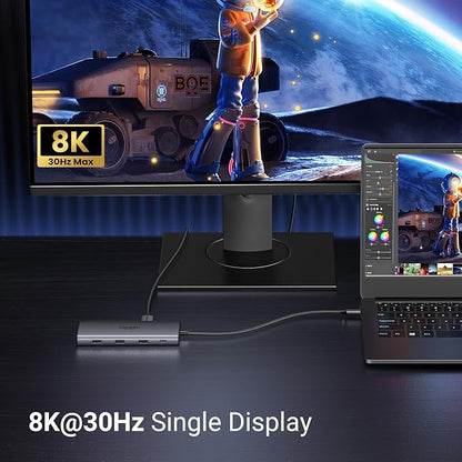 UGREEN Docking Station 10 in 1 Revodok Pro 210 USB C Dock Dual HDMI 4K@60Hz - Image 5