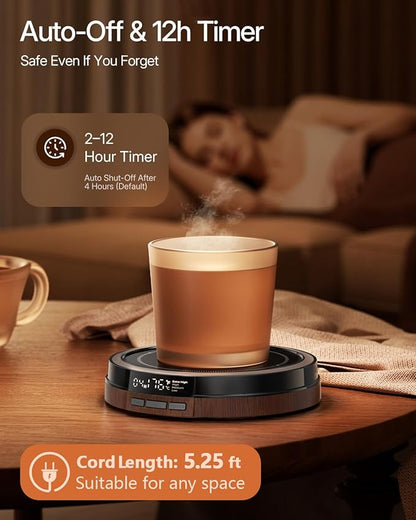 Coffee Mug Warmer for Desk, 50W Fast Heating Cup Warmer - Image 6
