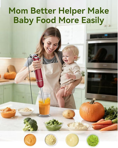 Immersion Blender 5 in 1 Hand Blender, Abuler 1000W Hand Mixer Stick, 12 Speed - Image 6