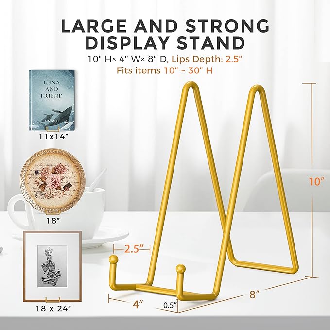 TR-LIFE 10 Inch Large Plate Stands/Holder - Image 3